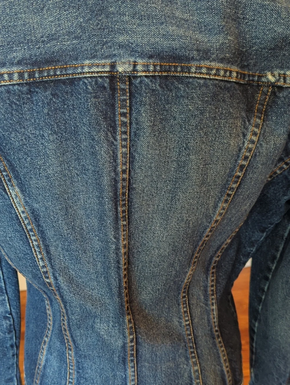 Y2K For Joseph Trucker Style Denim Jean classic Preppy Jacket Sz L